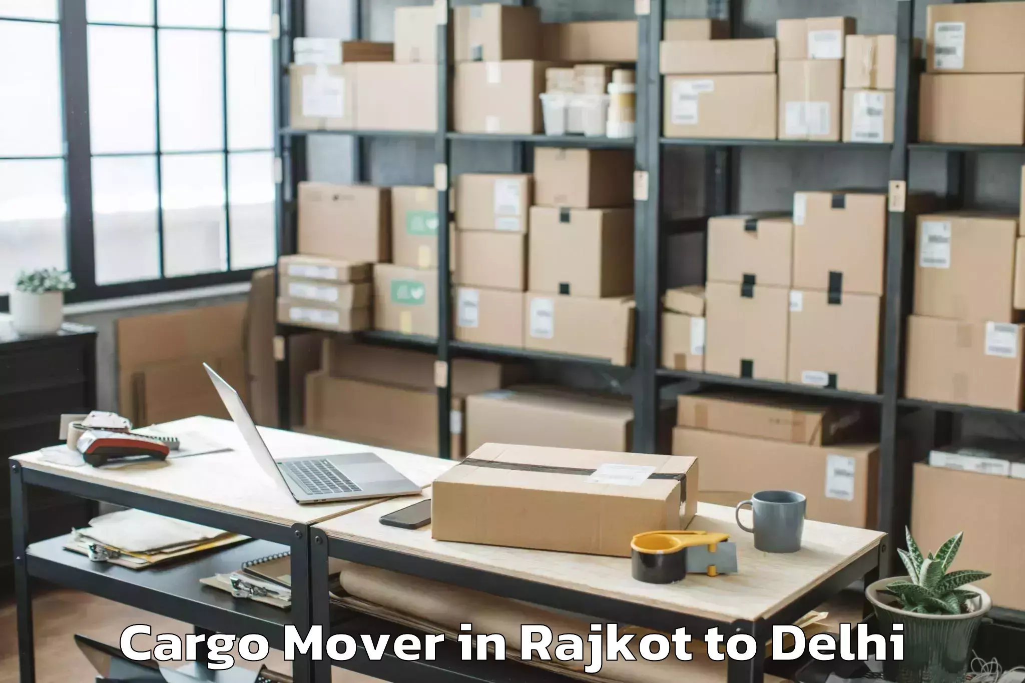 Top Rajkot to Ashok Vihar Cargo Mover Available